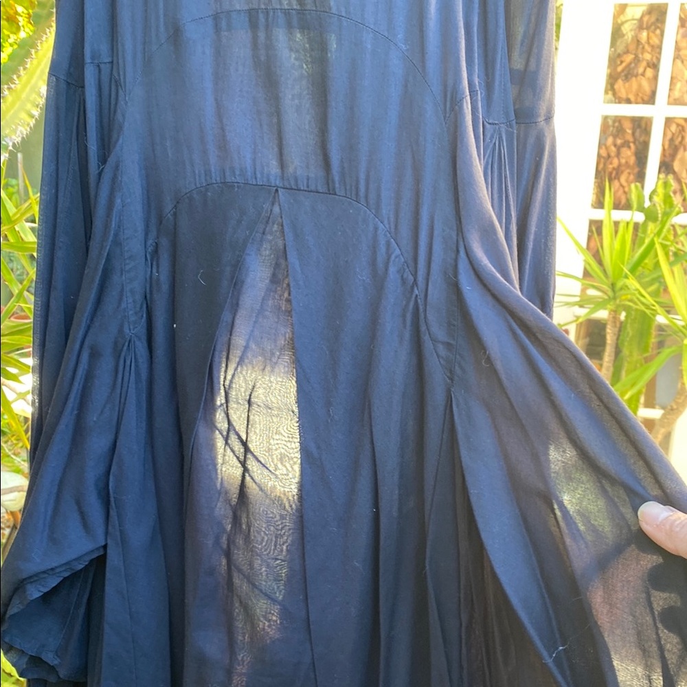 Ter et Tartine Blue Sleeveless High Low Sundress - Picture 12 of 16